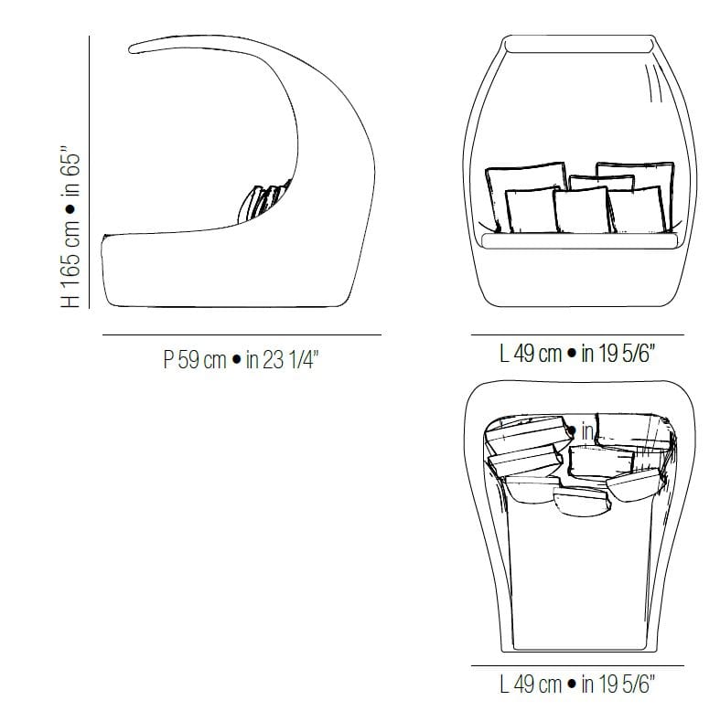 Садовый диван в иглу Braid Cloe ARCH-00031687 - Вид №3