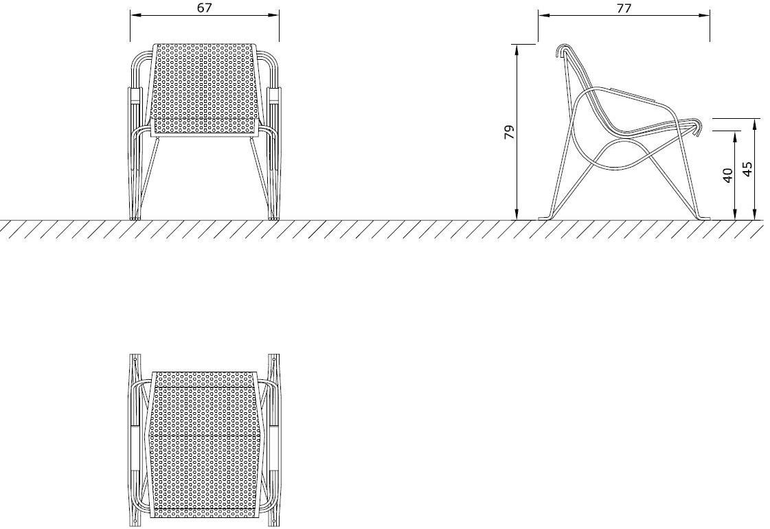Euroform W Скамья металлическая с подлокотниками со спинкой  58m, 58m/10, 58m/20  - Вид №5