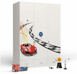 Шкаф ABC-KING 3х дверный Formula белая,