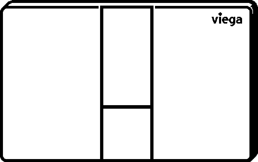 Viega Панель смыва Prevista для унитазов 8614.1 (773 359 2))  - Вид №2