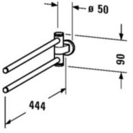 Duravit Вешалка для полотенец D-code sun-id-1383822 - Вид №1