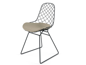 Стальной стул с порошковым покрытием с мягким сиденьем