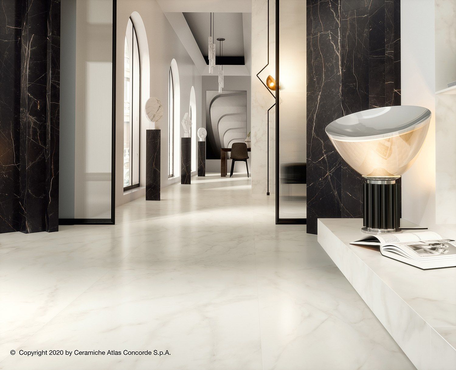 Пол из керамогранита с мраморным эффектом Atlas Concorde Marvel Shine ARCH-00045897 - Вид №26