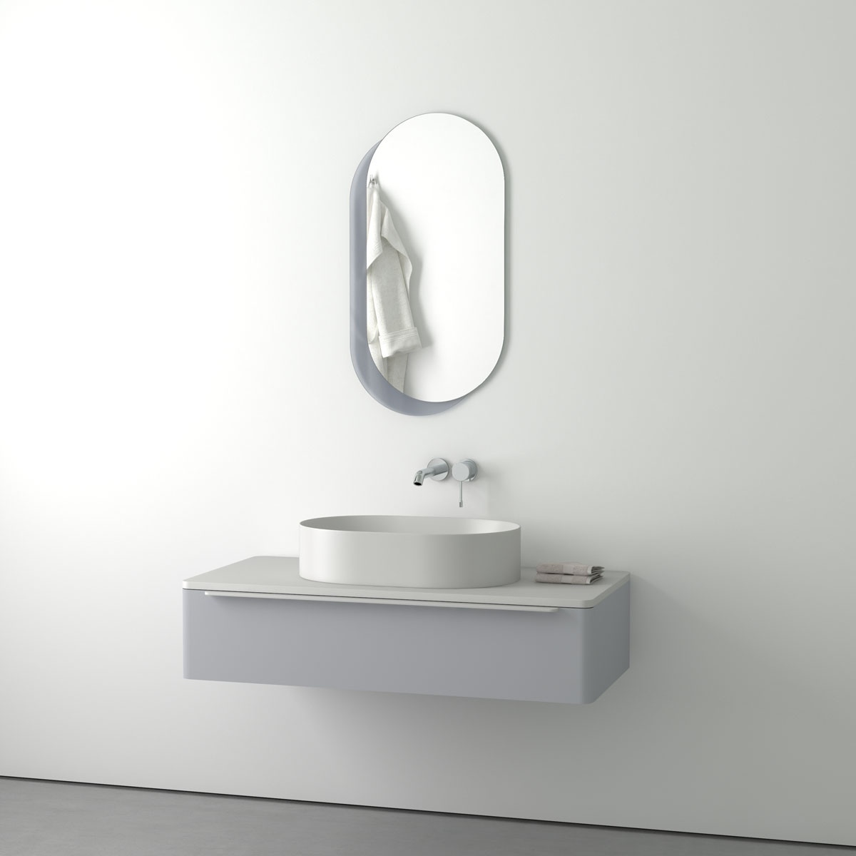 BY 0311 Зеркало на стеклянном основании EVOFORM Double - Вид №2