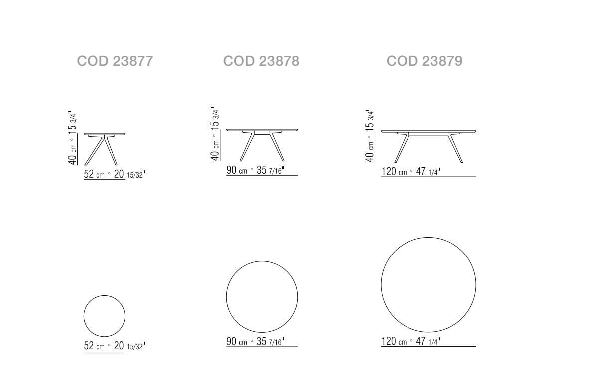 Круглый мраморный журнальный столик Flexform ARCH-00032464 - Вид №2