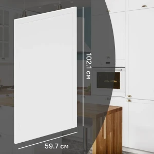Фасад кухонного шкафа Ньюпорт 59.7x102.1 см KONSENSA МДФ цвет белый 89421730 STLM-2123495