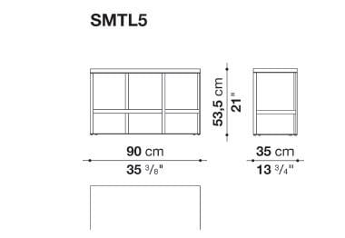 Прямоугольный стол из стали и дерева Maxalto Lithos ARCH-00104951 - Вид №3