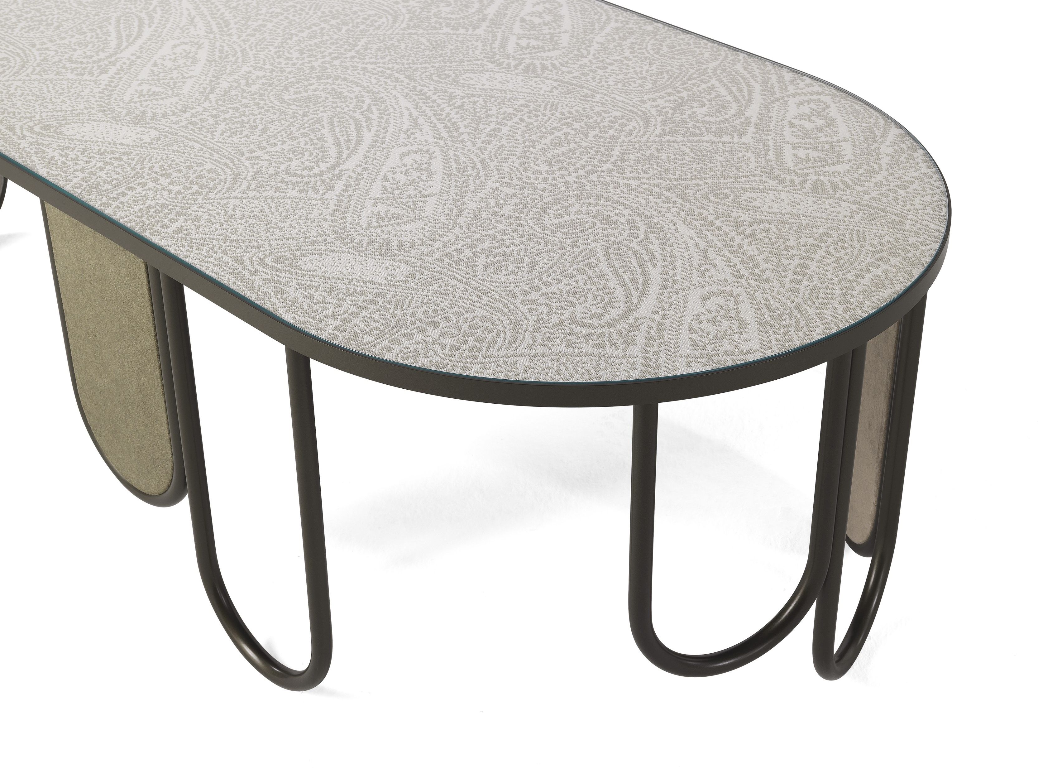 Железный овальный журнальный столик ETRO Home Interiors Chandra ARCH-00125872 - Вид №2