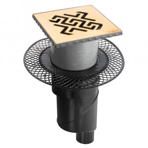 092061 Трап водосток PLATZ Antik 150х150  Berges PLATZ Norma