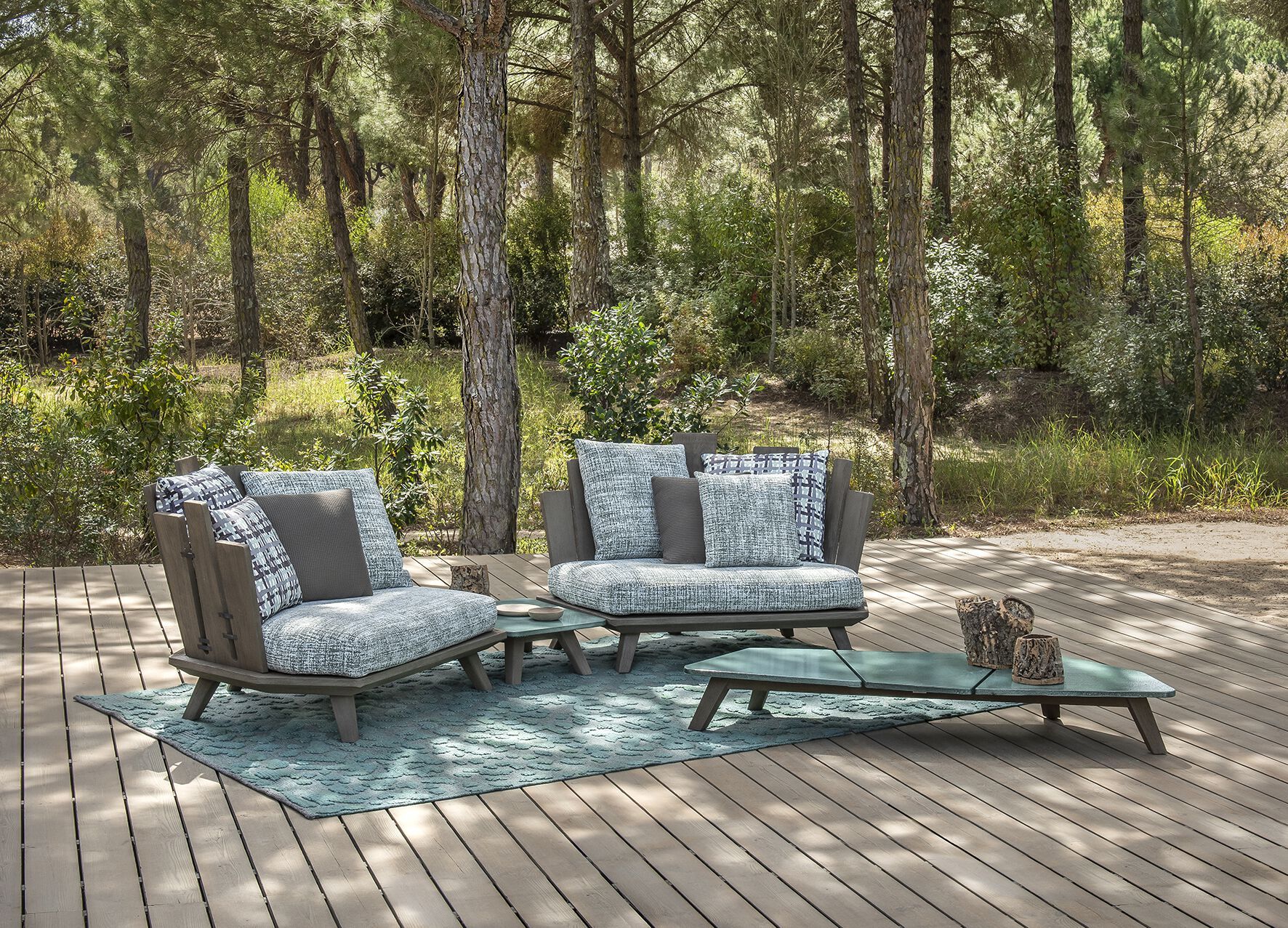 Садовое кресло из тикового дерева Ethimo Rafael ARCH-00099488 - Вид №3