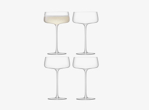 Набор стеклянных стаканов-купе - 300 мл