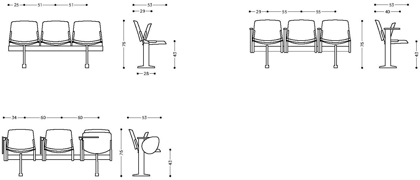 LAMM Сиденье на деревянной балке с подлокотниками с клапаном New modulamm sun-id-1420144 - Вид №7
