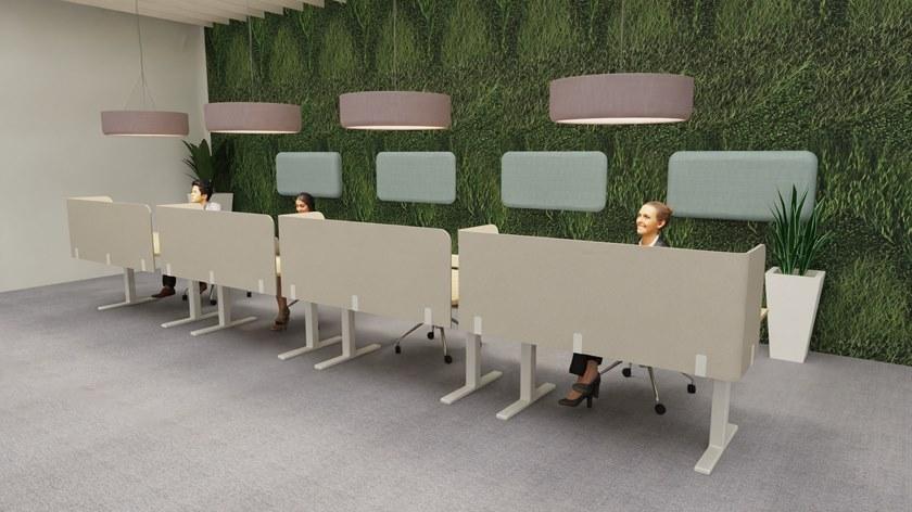 Звукопоглощающая перегородка стола из переработанного домашнего животного Buzzitripl Santreyd sun-id-1475981 - Вид №11