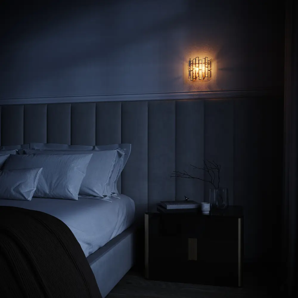 DE CITY Бра «Бриз 10» — золотой настенный светильник с двумя патронами 82312687 STLM-0024471 - Вид №10