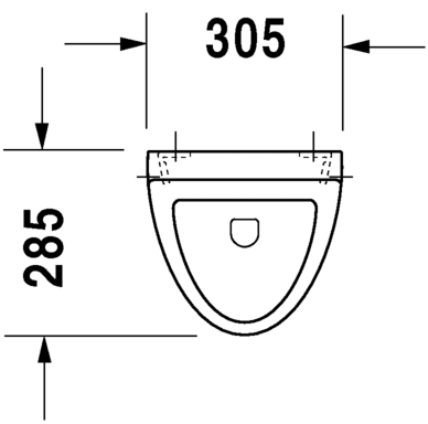 0823360007 Настенный писсуар, уринал с мушкой Duravit  - Вид №1