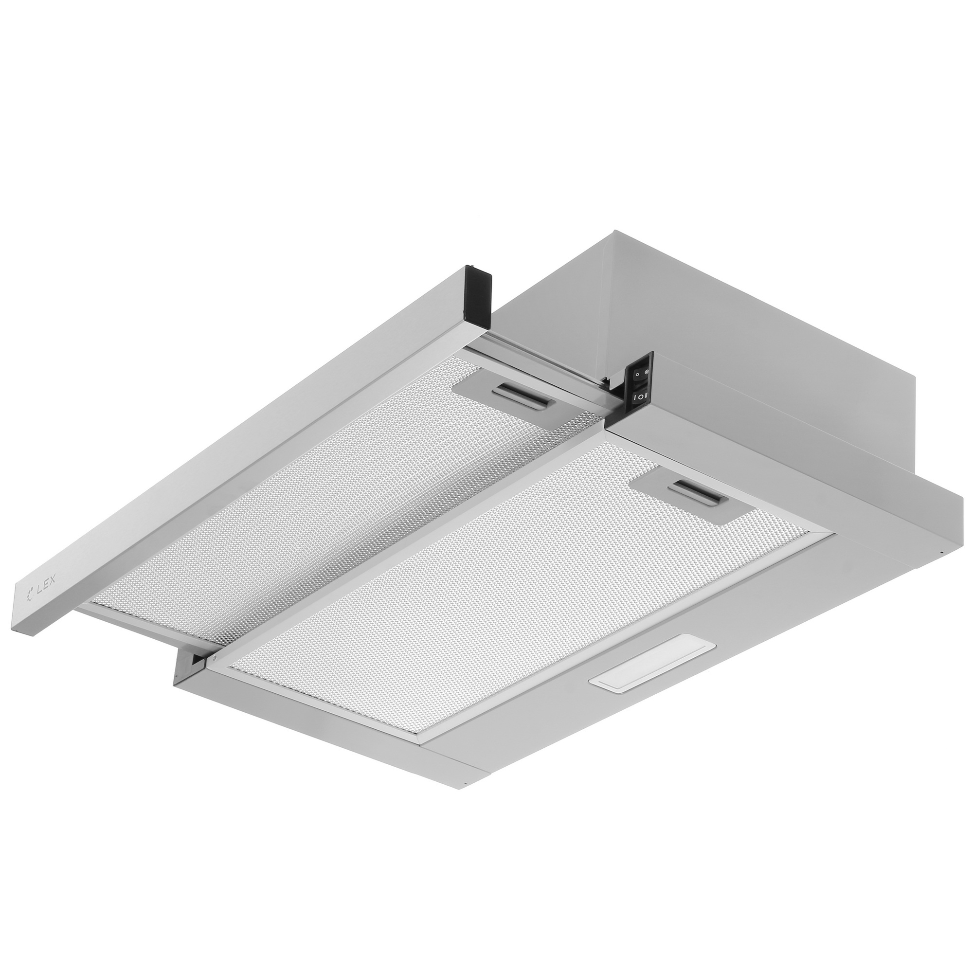 1091948 Вытяжка телескопическая LEX HUBBLE 600 серебристый/серебристый STDN-0056087 - Вид №2