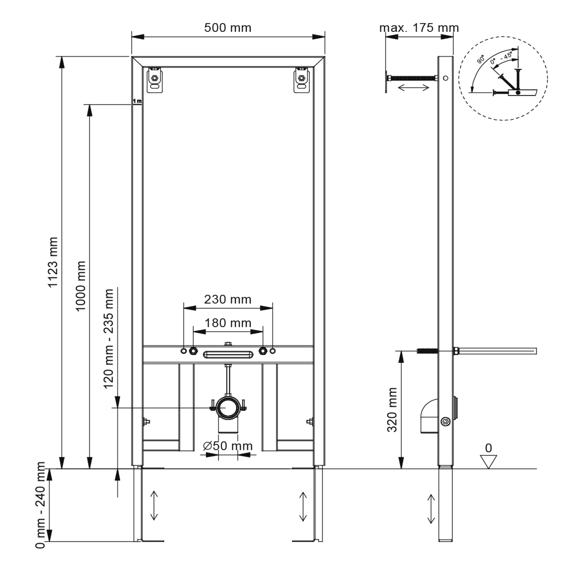 82166148 Инсталляция Beges Slim для биде Santreyd  - Вид №4