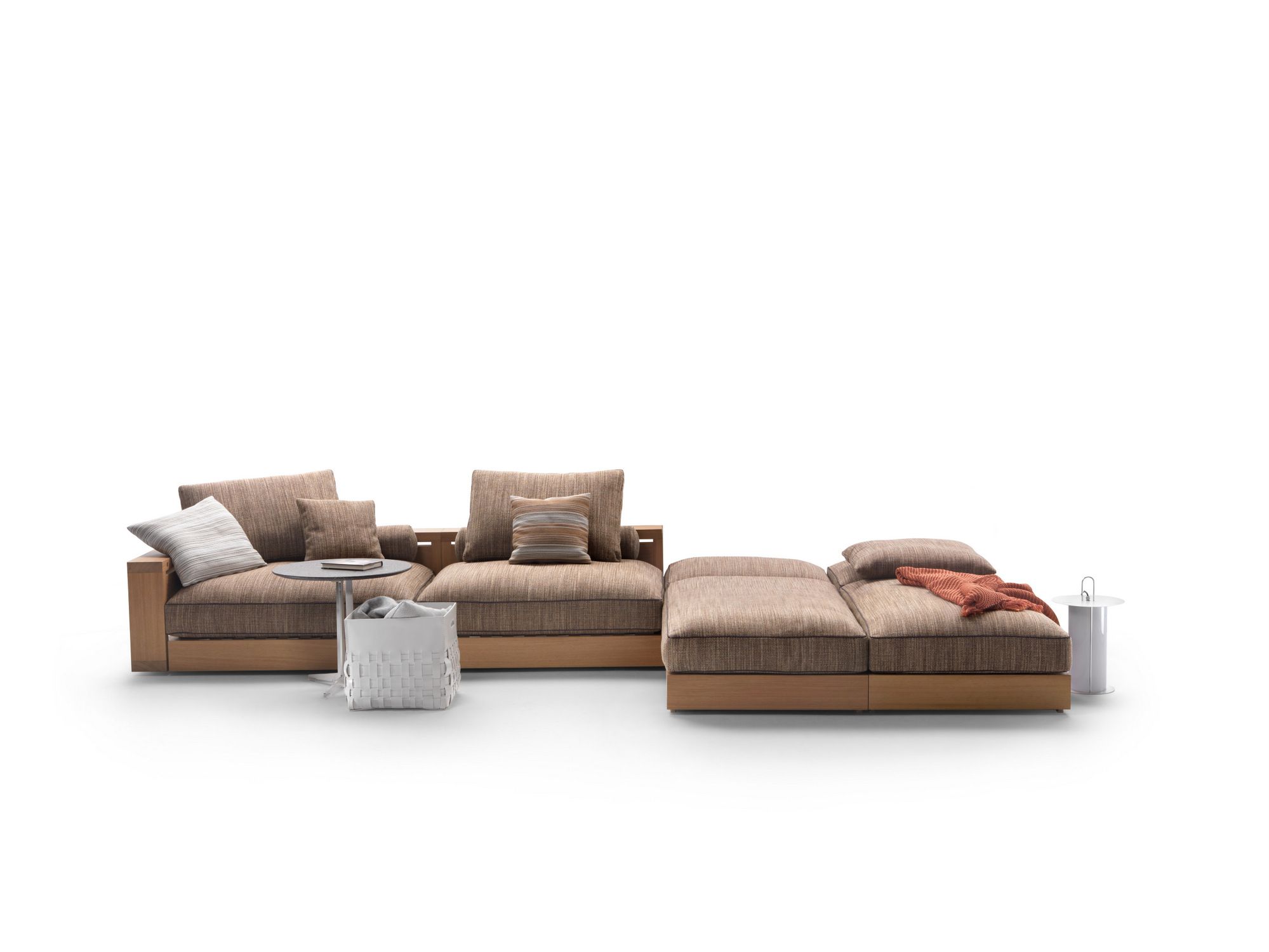 Тканевый садовый диван с основанием iroko Flexform Hamptons ARCH-00106860 - Вид №3