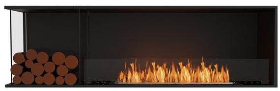 EcoSmart Fire Стальная каминная топка на биоэтаноле с панорамным остеклением Flex left corner fireplaces sun-id-1356884 - Вид №4