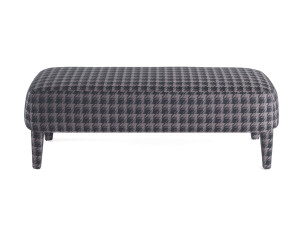 Мягкая скамейка из ткани