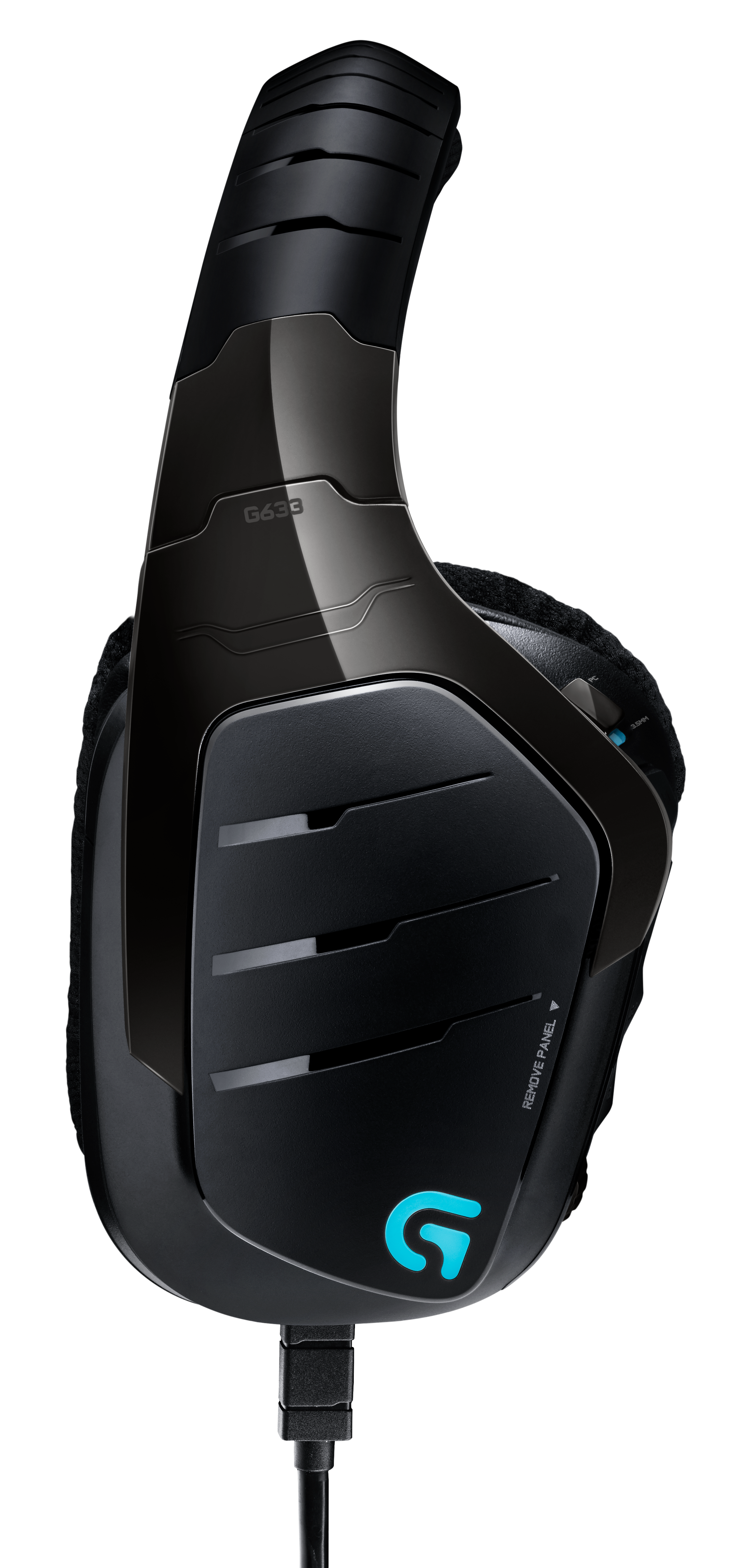 981-000605 headset g633 gamig artemis scpectrum rgb 7.1 surround usb Logitech Santreyd  - Вид №4