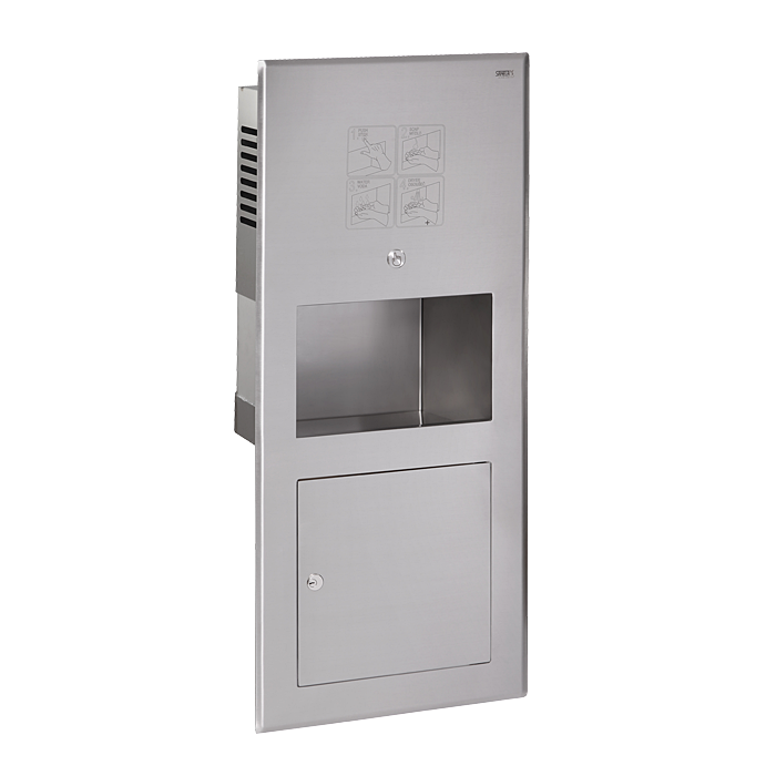 73703 Нержавеющий антивандальный мультифункциональный умывальник, монтаж спереди SANELA 