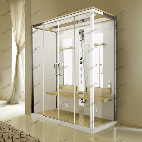 Душевая кабина угловая NEXIS DUAL A Novellini NEXIS цвета тик, с высоким душевым поддоном NEX2A179ST51KTNEX2A179DT51KT