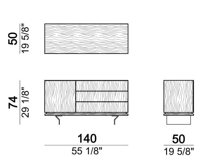 Шкаф из дерева и стекла с ящиками Arketipo BROOKLYN ARCH-00136623 - Вид №7