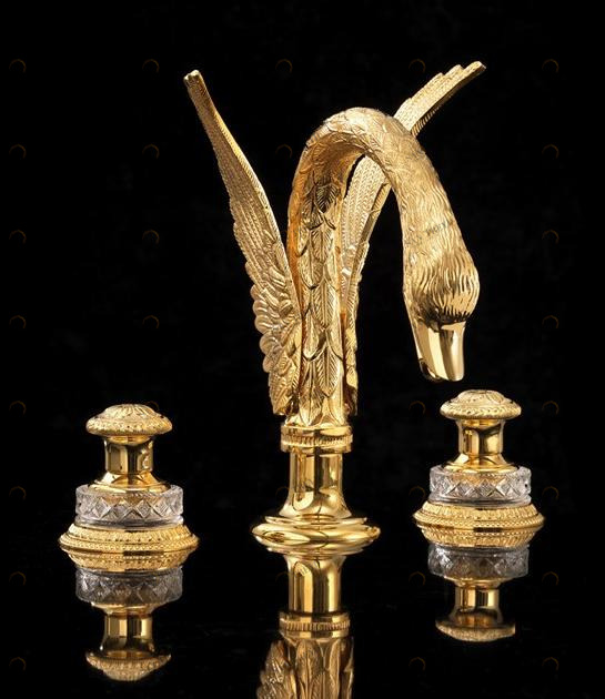 Devon&Devon Смеситель для раковины на 3 отверстия Swan Exc-sw100