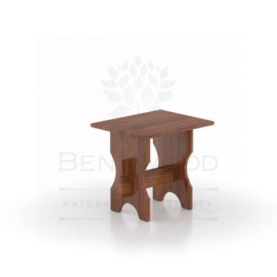 182 Лавка для бани 50 х 40 (лиственница морёная) Alyarus  - Вид №1