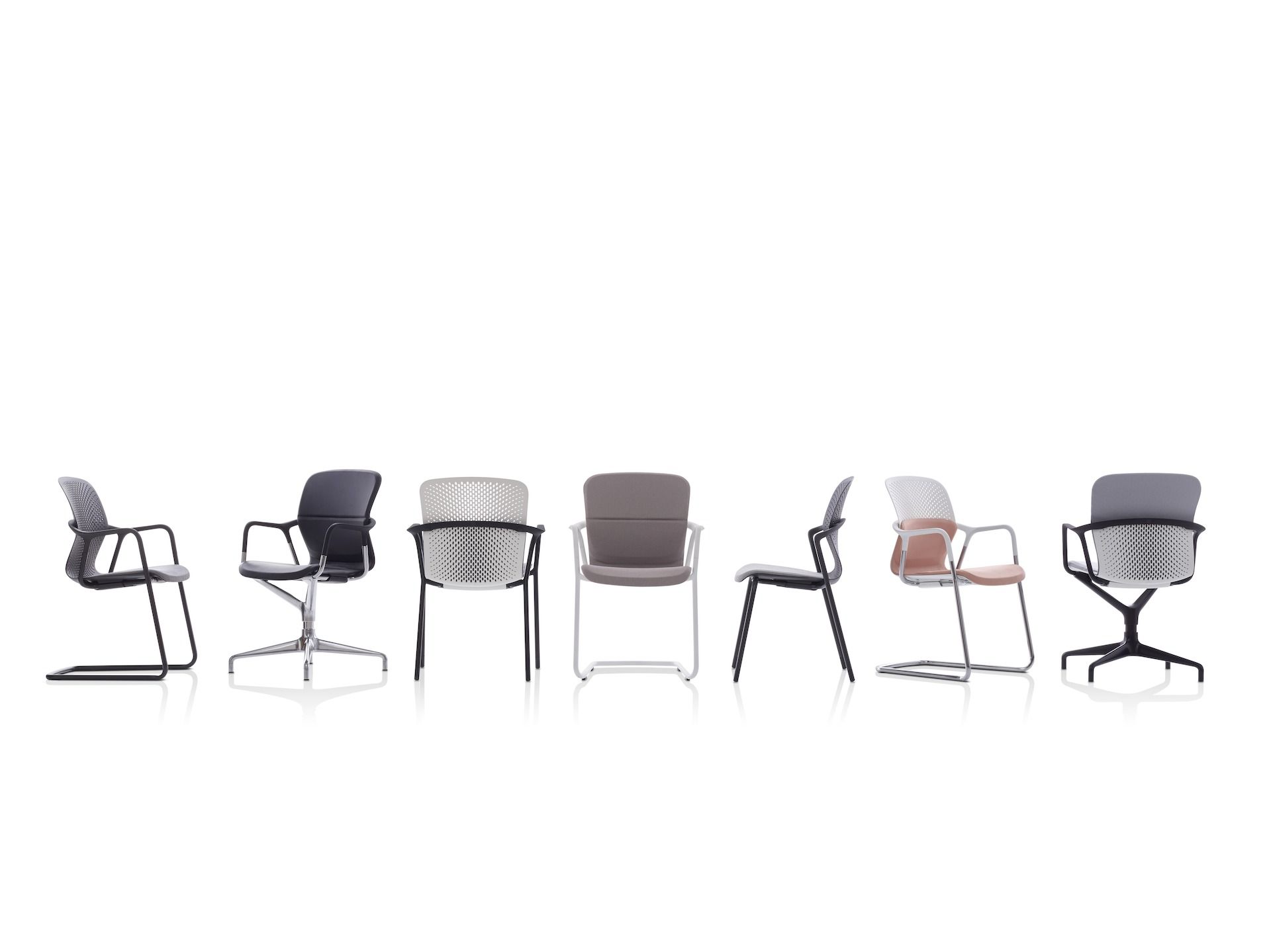 Мягкий консольный стул с подлокотниками Herman Miller Keyn ARCH-00065066 - Вид №16