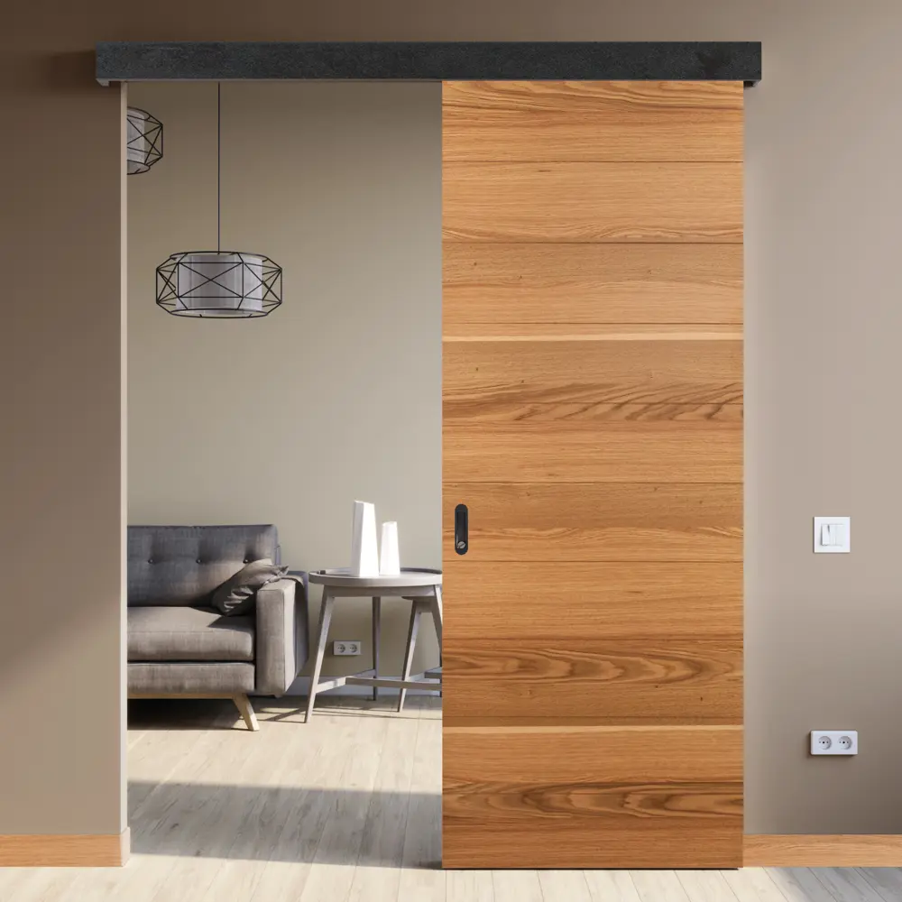 Комплект двери Loft глухая 70x200 см шпон цвет дуб рустик без доборов МАРИО РИОЛИ STLM-2113982 - Вид №2
