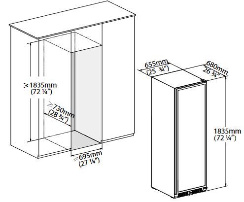 9973845 Винный шкаф Temptech CPRO1800SRB черный STDN-0089962 - Вид №12
