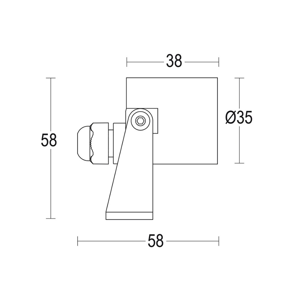 Segno Spot Strap RD 24V Ghidini Микропроекторы - Power Hub .05 Темно-Cерый (Матовый)  - Вид №1