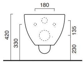 1vsli00 Подвесной унитаз настенный Белый CERAMICA CATALANO NEW LIGHT Италия - Вид №6