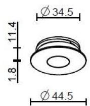 Brillamenti Встраиваемый алюминиевый светодиодный светильник Spot sun-id-1353914 - Вид №12