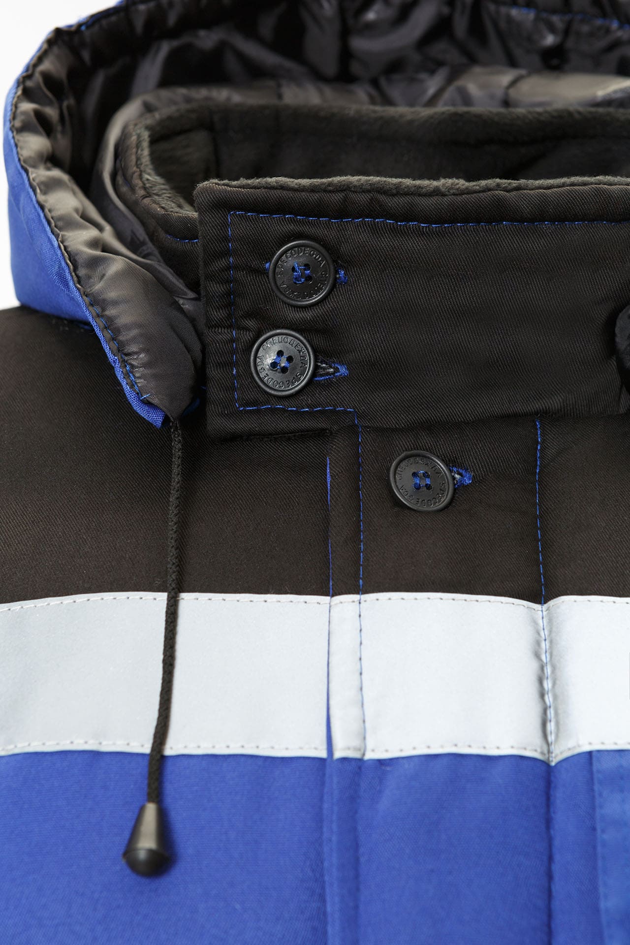 5034996 Костюм КОММУНАЛЬЩИК НЬЮ утепленный василек черный  Зимняя спецодежда  размер 44-46/158-164  - Вид №7