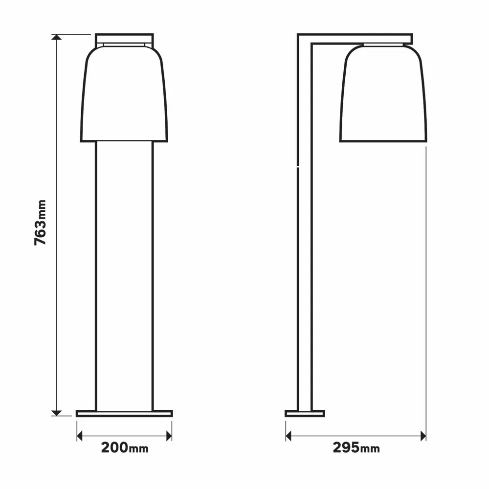 Фонарный столб Inspire Klock Intenso на батарее 900 Лм 4000 К IP44 цвет антрацит STLM-2089540 - Вид №16