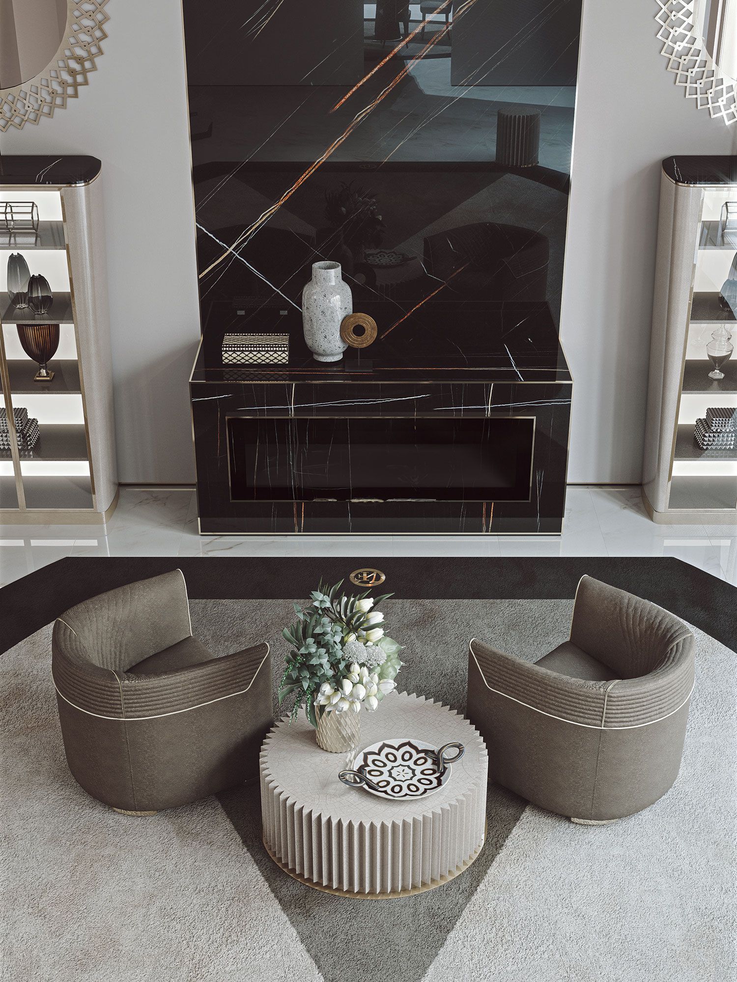 Тканевое кресло Vittoria Frigerio DIANA ARCH-00002333 - Вид №3