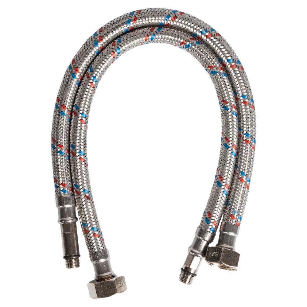 Гибкая подводка для смесителя Elka 1/2" 50 см наружная-внутренняя резьба STLM-2200339 - Вид №2