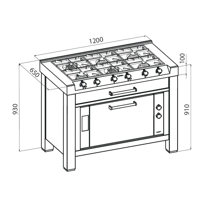 7166000 Отдельностоящая плита - 7166000 Fosterspa  - Вид №1