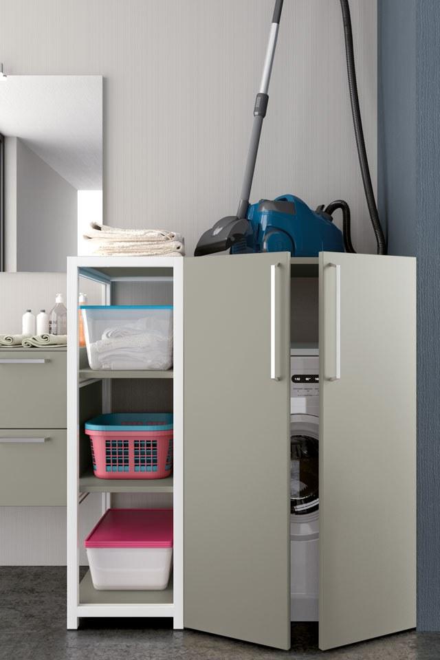 Archeda Постирочный шкаф из нпл с распашными дверцами Laundry sun-id-1399174 - Вид №1