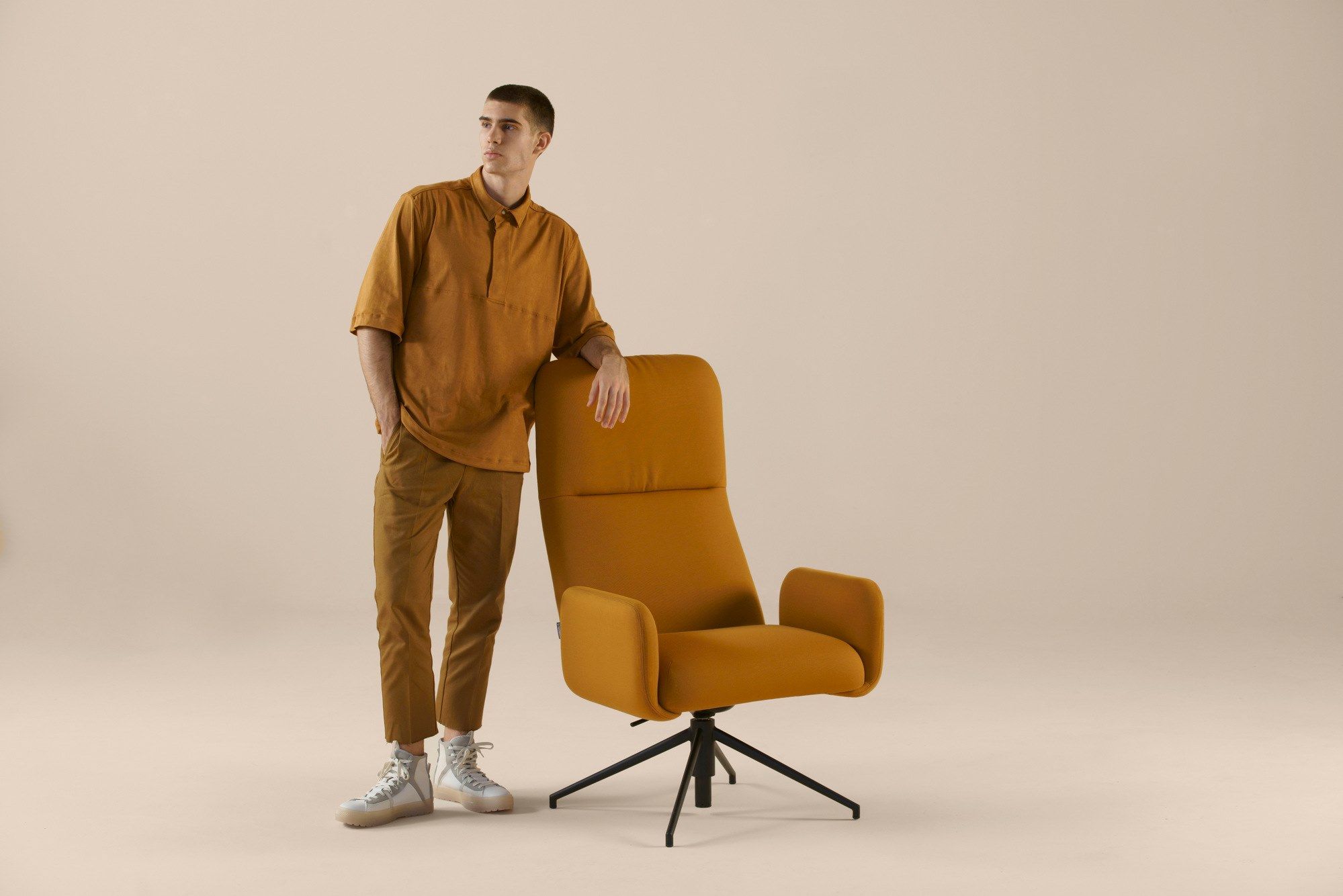 Вращающееся офисное кресло с высокой спинкой SANCAL ARCH-00066694 - Вид №3