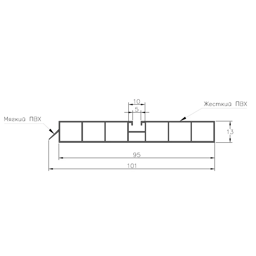 Santreyd Цоколь для кухни Delinia 240 см ПВХ цвет топо 82379692 STLM-0025892 - Вид №4