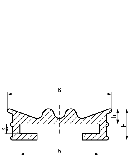 0840254 BIS Звукоизолирующий резиновый профиль звукоизолирующий вкладыш walraven  - Вид №1