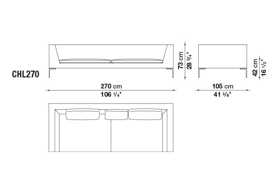Ткань диван B&B Italia Charles Large ARCH-00074015 - Вид №5