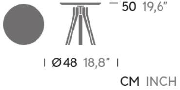 Kettal Журнальный столик из алюминия Vieques sun-id-1352196 - Вид №2