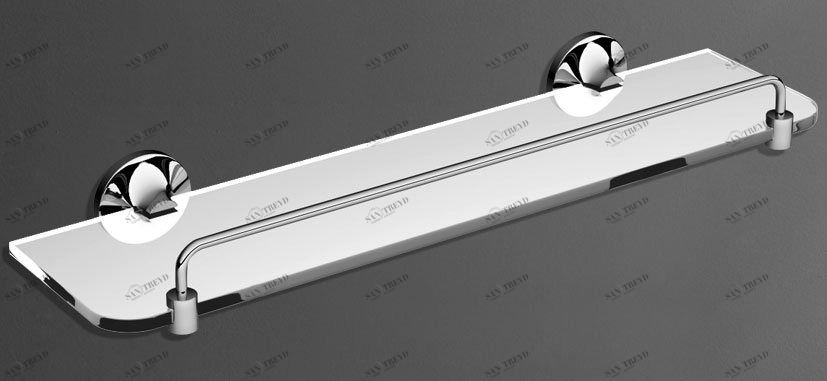 Полка стеклянная ART&MAX BOHEMIA AM-E-4282-Cr 