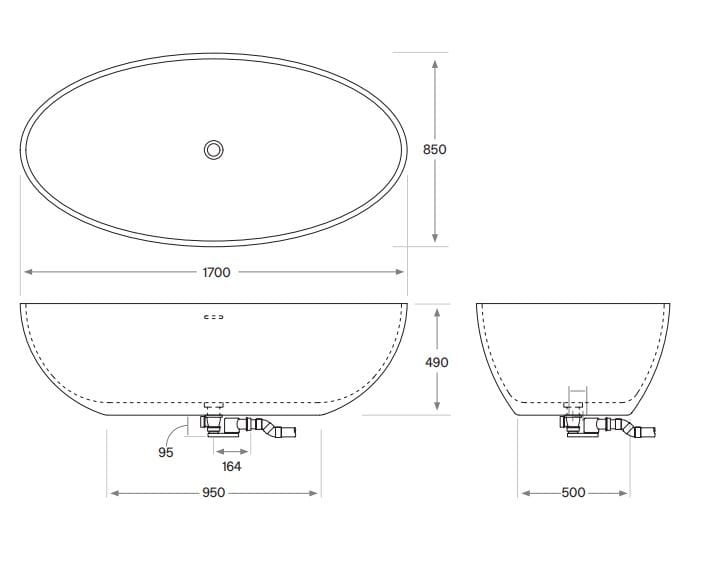 Овальная ванна в центре комнаты COCOON Maison ARCH-00106360 - Вид №17