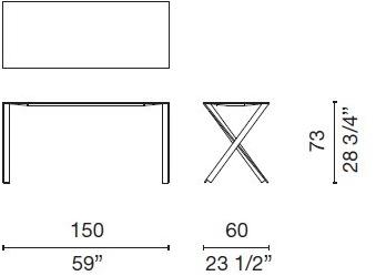 Cappellini Алюминиевый стол / письменный стол  Bm_1  - Вид №4